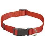 Chapuis SELLERIE SLA190 Verstelbare hondenhalsband - nylon riem rood - breedte 25 mm - lengte 38-65 cm - maat L