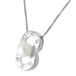Orphelia Hanger + Ketting 8 Parel/Zirconium ZH-4366