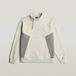 G-STAR Fabric mix half zip sw Heren Sweaters XS Katoen Wit