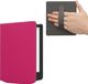 kwmobile flip cover geschikt voor Pocketbook Verse / Verse Lite / Verse Pro / Color / Vivlio Light/Light HD - Case met magnetische sluiting en handvat - Hoes voor e-reader in néon rose - design