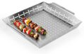 Vilde | Panier de barbecue en acier inoxydable - 34,5x30x5 cm - Plat ajouré rectangulaire pour barbecue