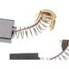 Vhbw - 2x Balais Charbon 6,5 X 13,5 X 17 Mm Compatible Avec Makita 5500s, 5800br, 9607hbs, 5900br, 9402, 9401 Outil Électrique, Avec Ressort 24 Mm