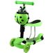BERUŠKA Trottinette enfant 2-en-1 avec roues lumineuses LED, vert