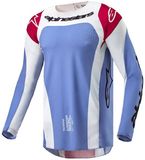 Alpinestars Techstar Ocuri Jersey Lichtblauw Mars Rood Wit Maat M