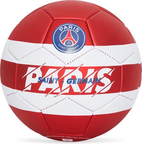 PSG Metallic Voetbal Rood Maat 5 - 2024