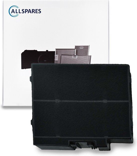 AllSpares Koolstoffilter voor afzuigkap - Geschikt voor Bosch, Siemens & Neff - 211x206x23mm