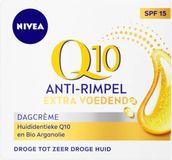 NIVEA Q10 Dagcrème Extra Voedend SPF 15 - 3 x 50 ml - Voordeelverpakking