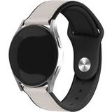 Strap-it Samsung Bracelet hybride cuir Samsung Galaxy Watch 5 44mm (blanc)