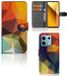 B2Ctelecom Book Case voor Xiaomi Redmi Note 13 5G Polygon Color