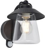 LUTEC Cate - Wandlamp voor buiten met E27 retrofitting - Premium aluminium - IP44 weerbestendig - Mat roestkleur - PIR sensor
