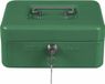 Amig Geldkistje met 2 sleutels - groen - staal - muntbakje - 25 x 18 x 9 cm - inbraakbeveiliging