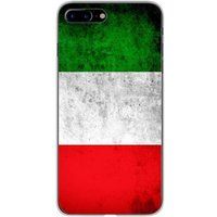 1001 coques Apple iPhone 7 Plus Drapeau italie bedrukt siliconen hoesje