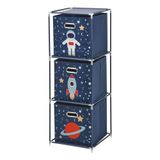 Well Home Ladekast met 3 planken van metaal, H.102 cm