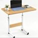 StarTech Roltrapje Laptoptafeltje In hoogte verstelbaar Kantelbare tafelplaat Met wielen 60 x 40 x 69–90 cm Geel
