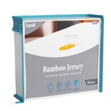 LUCID Premium rayon van bamboe jersey matrasbeschermer - ultrazacht - waterdicht - wit Twin