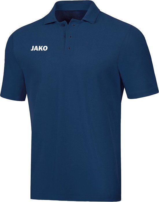 Jako Base Polo Marine Blauw Maat XL