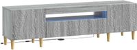 vidaXL LED tv-meubel DELFT 153 x 35 x 43 cm Grijs Sonoma Bewerkt hout