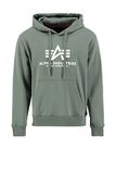 ALPHA INDUSTRIES Sweatshirt donkergroen / wit