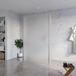 Fortifura Galeria Vrijstaande Inloopdouche - 120x200cm - Mat Glas - Antikalk - 8mm Veiligheidsglas - Geborsteld RVS