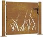 vidaXL Poort grasontwerp 100x75 cm cortenstaal