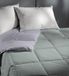 Italian Bed Linen Romantisch zomerdekbed in Doubleface effen kleur, grijs/zilver, 260x260cm