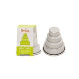 Decora 0062973 Cakevorm Rond Aluminium 4 stuk(s)