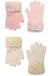 Minoti gebreide handschoenen meisjes - nepbont 2-pack