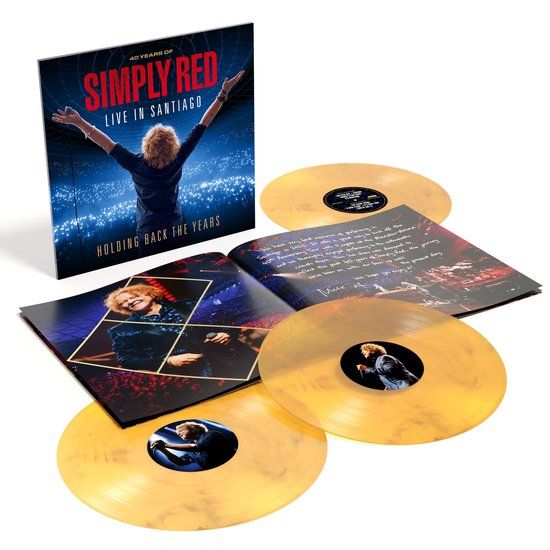 Holding Simply Red Holding Back the Years: Live in Santiago - LP Coloured Vinyl Yellow Marble