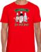 Bellatio Decorations fout kersttrui t-shirt heren - IJskoud bier - rood - Christmas beer L