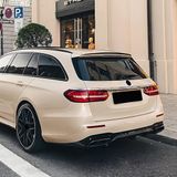 AutoStyle Dakspoiler (Spoiler Cap) compatibel met Mercedes E-Klasse W213 Kombi 2016-2023 (ABS Glanzend zwart)