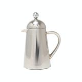 La Cafetière Havana roestvrij staal dubbelwandig cafetière, drie kopjes, geschenkdoos, zilver