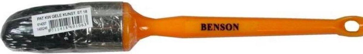 Benson Kwast Rond 16 Geel/Wit