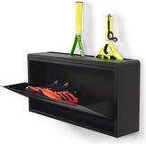 Spinder Design schoenenkast Sportiva - Zwart - 3 paar schoenen - Staal