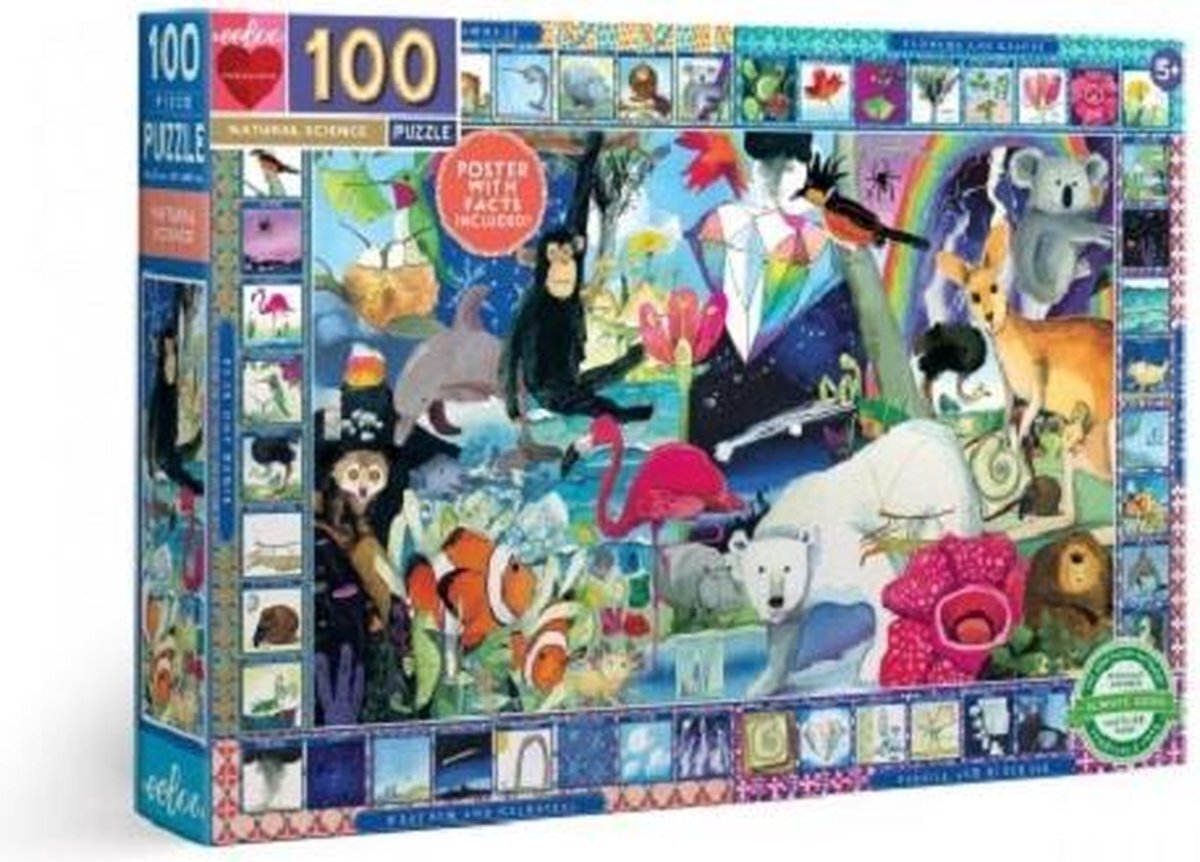 Eeboo Natural Science puzzel van 100 stuks