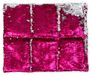Coussin d'assise Rose, tissu pailleté et coton