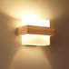 Comely Binnenwandlamp Hout, Moderne E27 Glazen Wandlamp