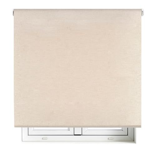Blindecor Premium Verduisterend Rolgordijn op Maat - Linnen - 85x220cm