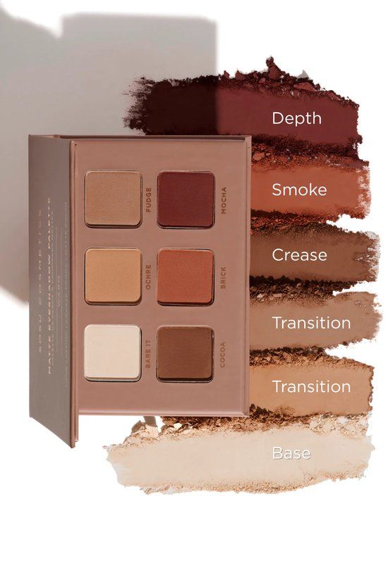 SOSU Cosmetics Sosu Matte Eyeshadow Palette Warm - 6 shades - Vegan