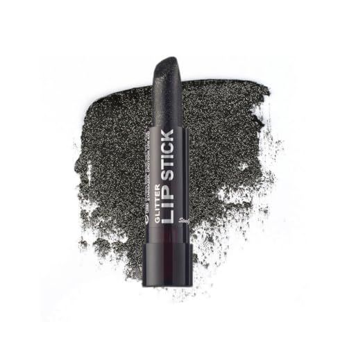 Stargazer Products Zwarte glitter lippenstift