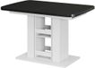 Vicco Eettafel Fenaro, Zwart/Wit, 120-160 x 80 cm