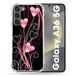 Versterkte Samsung Galaxy A36 5G Love Heart Rose Staande op Zwart Versterkte hoes