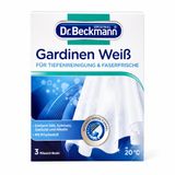Dr. Beckmann Gordijnen Wit Reiniger - 3 x 40g - Tegen Vergeling, Grauwe Aanslag & Geur