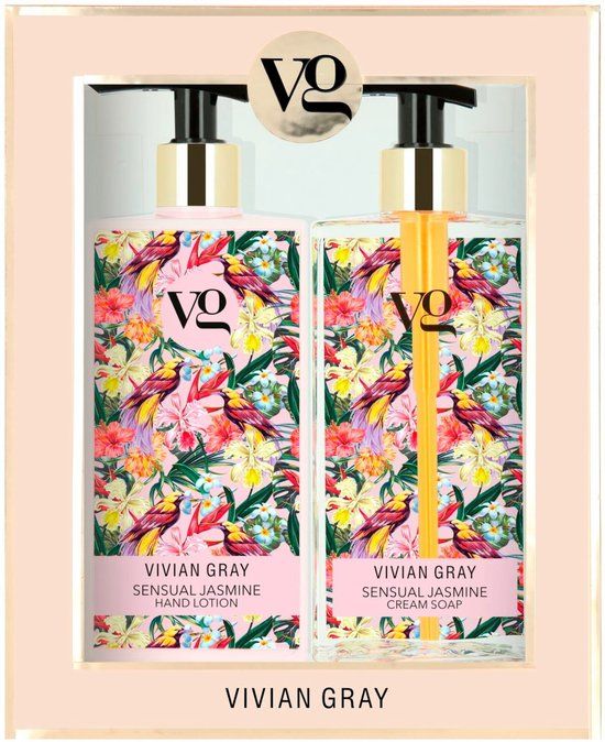 Vivian Gray Sensual Jasmine Cream Soap And Hand Lotion Cosmetic Set
