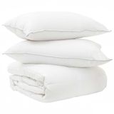 vidaXL Dekbed en Kussen Set 3 st 200 x 240 cm Winter 1000 g/pc Wit