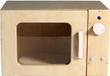 Van Dijk Toys Jouet en bois Micro-ondes - Naturel avec Blanc