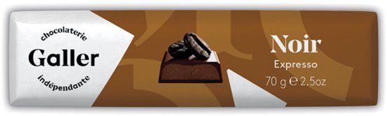 Galler Dark Espresso Chocoladereep, 70 g