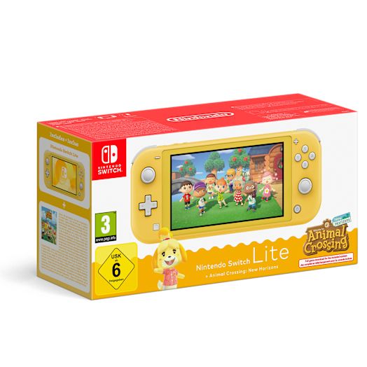 Nintendo Switch Lite (geel) + Animal Crossing: New Horizons