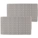Arte r 2x stuks tapis de bain/tapis de douche gris motif carré 69 x 39 cm - Tapis antidérapant pour la cabine de douche