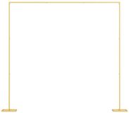 vidaXL Huwelijksboog Goud Metaal 338 x 35 x 300 cm