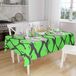 Bonamaison Tafelkleed, Anti-Mold, Sneldrogend, Waterdicht, 100% Polyester Tafellaken, Neon groene rook, 140 x 160 Cm